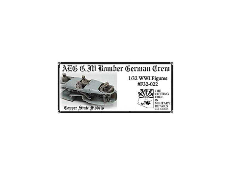 Copper State Models personel F32-022 AEG G.IV Bombardier allemand équipage 1/32