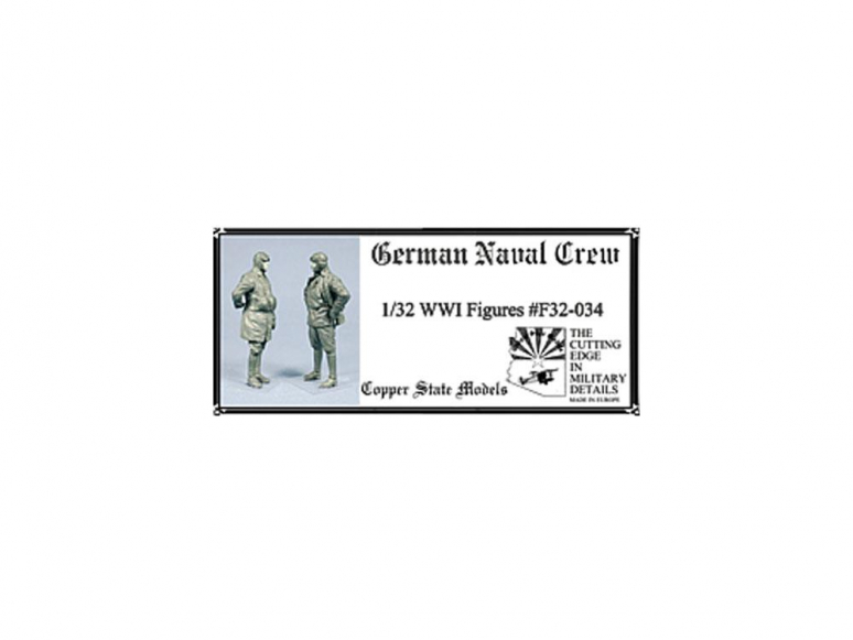 Copper State Models personel F32-034 Équipage naval allemand WWI 1/32