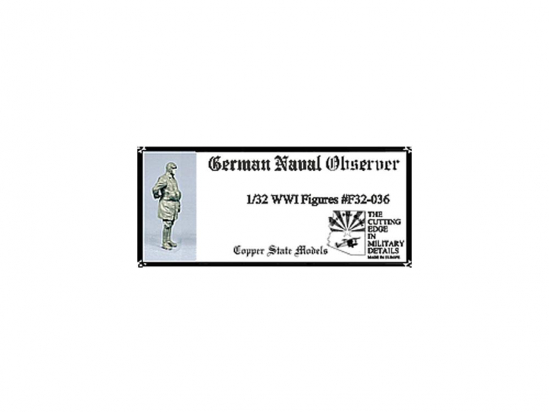 Copper State Models personel F32-036 Observateur de la marine allemande WWI 1/32