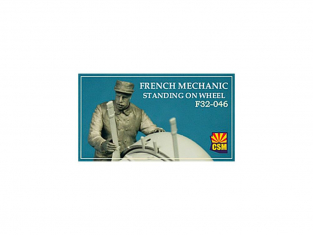 Copper State Models personel F32-046 Mécanicien français sur une roue WWI 1/32