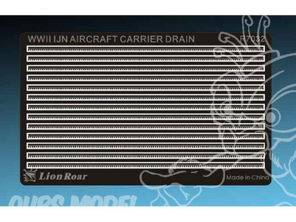 LION ROAR kit amelioration r7032 DRAINS DE PONTS DE PORTES AVIONS 1/700