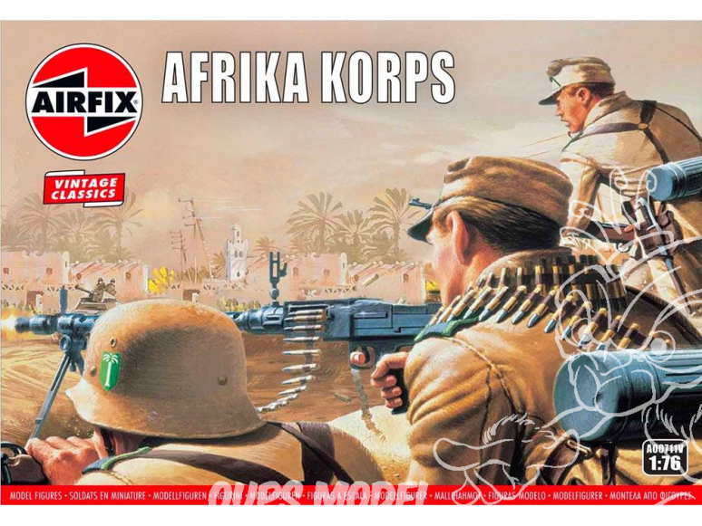 Airfix maquette militaire A00711V Vintage Classics Afrika Corps de la seconde guerre mondiale 1/76