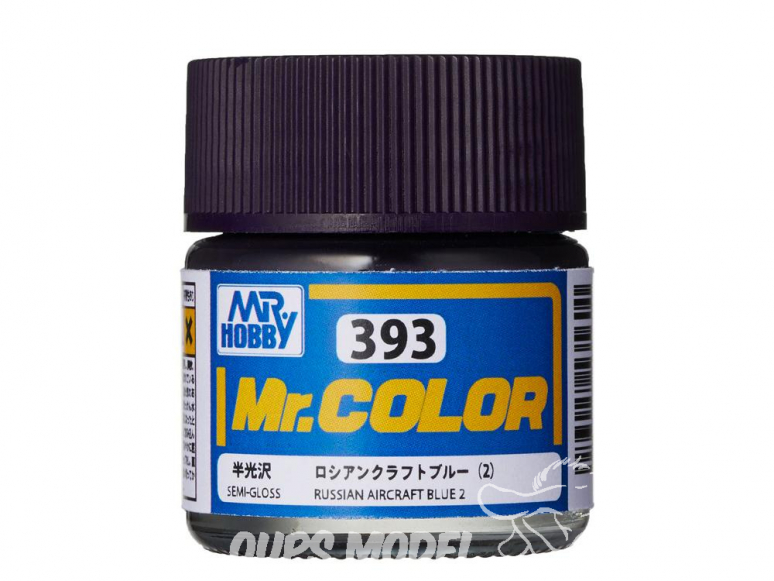 peinture maquette Mr Color C393 Bleu 2 avion Russe Satiné 10ml