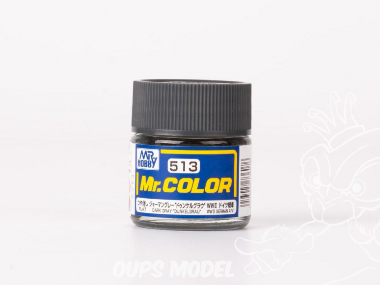 peinture maquette Mr Color C513 Gris foncé - Dunkelgrau Mat 10ml