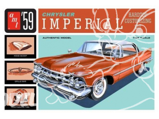 AMT maquette voiture 1136 1959 Chrysler Imperial 1/25