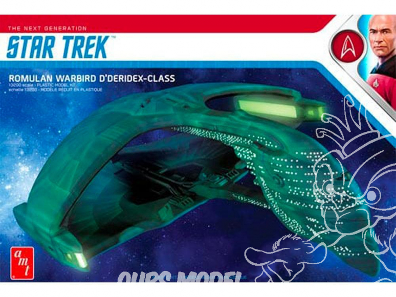 Amt maquette film 1125 Star Trek Romulan Warbird D Deridex-Class 1/3200