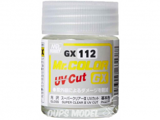 peinture maquette Mr Color GX112 Vernis brillant - Super Clear III UV Cut 18ml