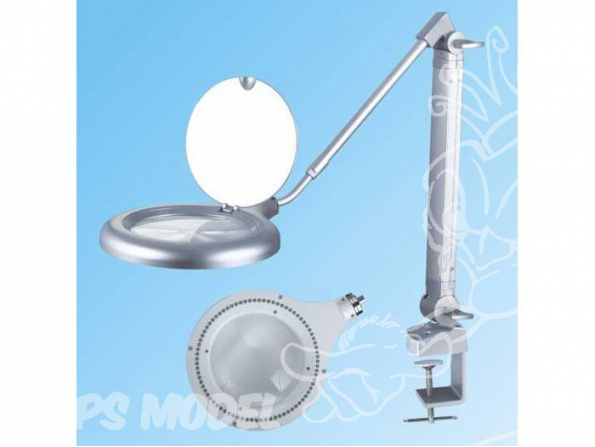 MID outillage mp540 Lampe Loupe de bureau a visser avec 80 Leds