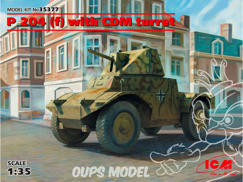 Icm maquette militaire 35377 Panzerspähwagen P 204 (f) avec tourelle CDM WWII 1/35