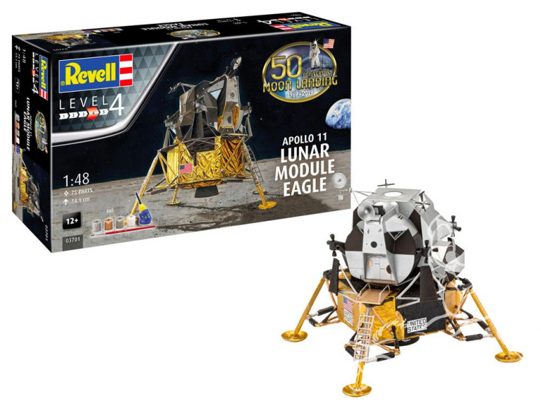 Revell maquette espace 03701 Apollo 11 Lunar Module Eagle 1/48