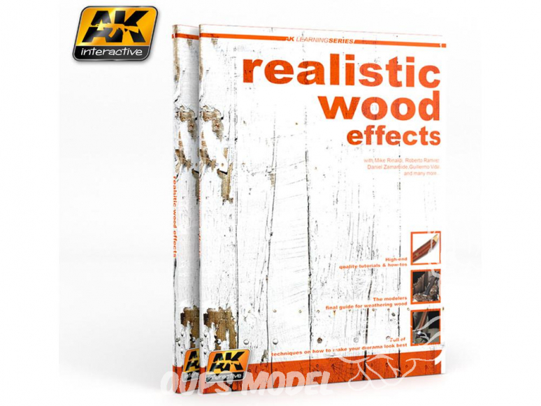 Ak Interactive livre Learning Series 1 AK259 Effets de bois réalistes - Realistic wood effects en Anglais