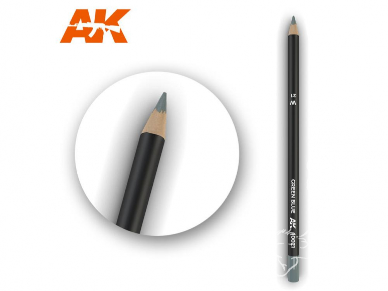 Ak interactive AK10021 Crayon acrylique de vieillissement Vert bleu