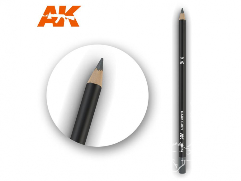 Ak interactive AK10024 Crayon acrylique de vieillissement Gris foncé