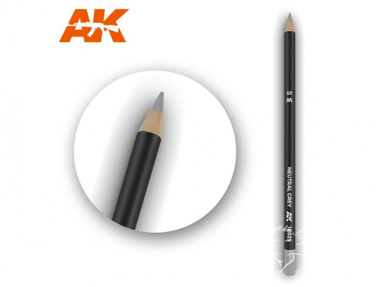 Ak interactive AK10025 Crayon acrylique de vieillissement Gris neutre