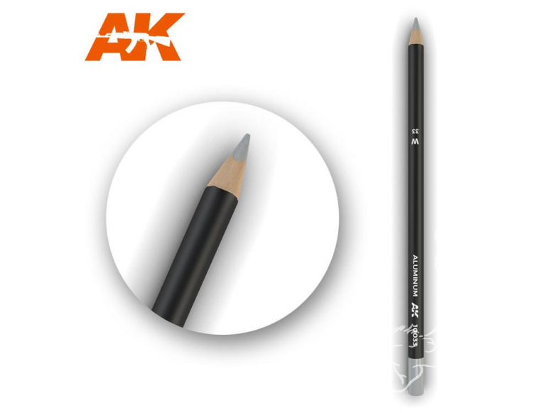 Ak interactive AK10033 Crayon acrylique de vieillissement Aluminium