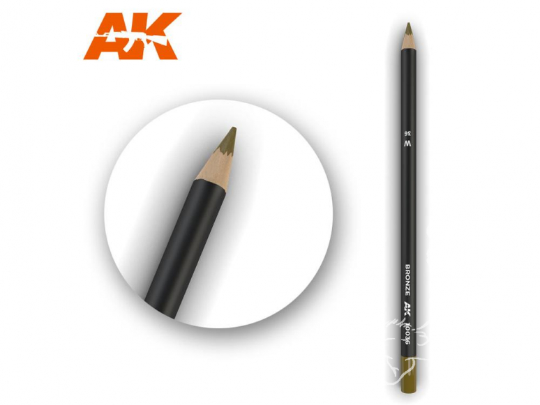 Ak interactive AK10036 Crayon acrylique de vieillissement Bronze