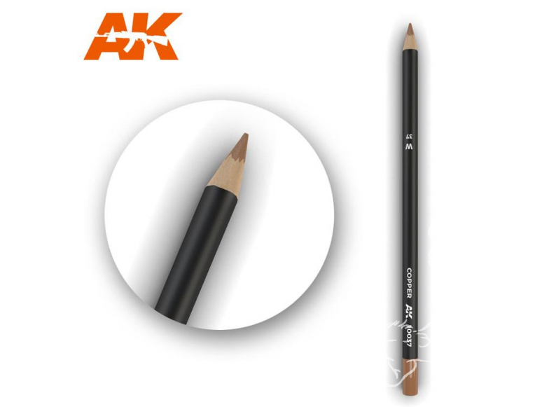 Ak interactive AK10037 Crayon acrylique de vieillissement Cuivre
