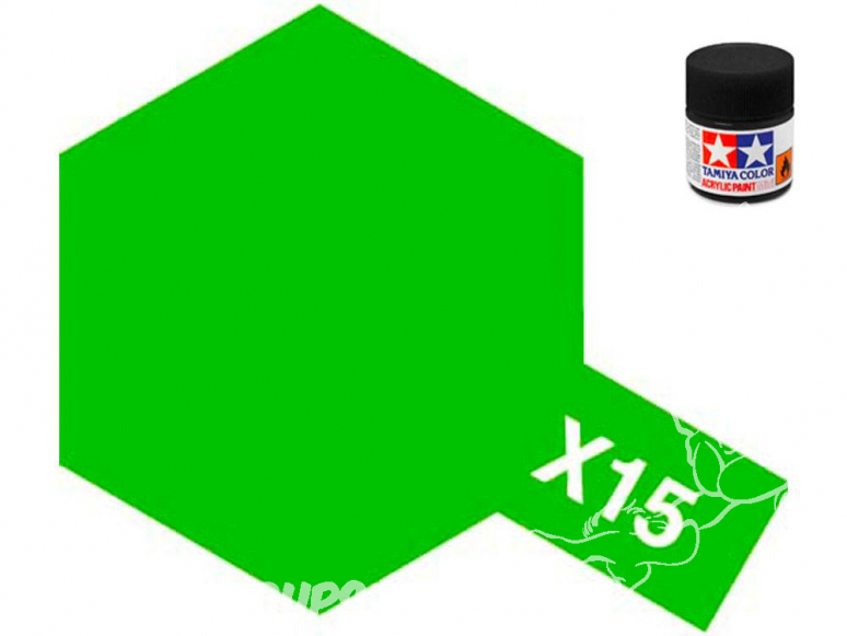 peinture maquette tamiya x15 vert clair brillant