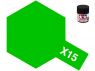 peinture maquette tamiya x15 vert clair brillant 10ml