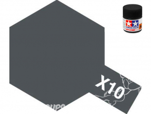 Peinture maquette tamiya x10 XL gun metal brillant 23ml