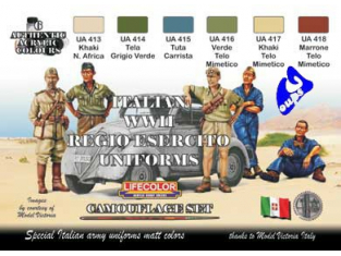 LIFECOLOR peinture cs14 SET UNIFORMES ITALIENS WWII