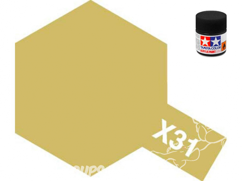 peinture maquette tamiya x31 XL or titanium 23ml