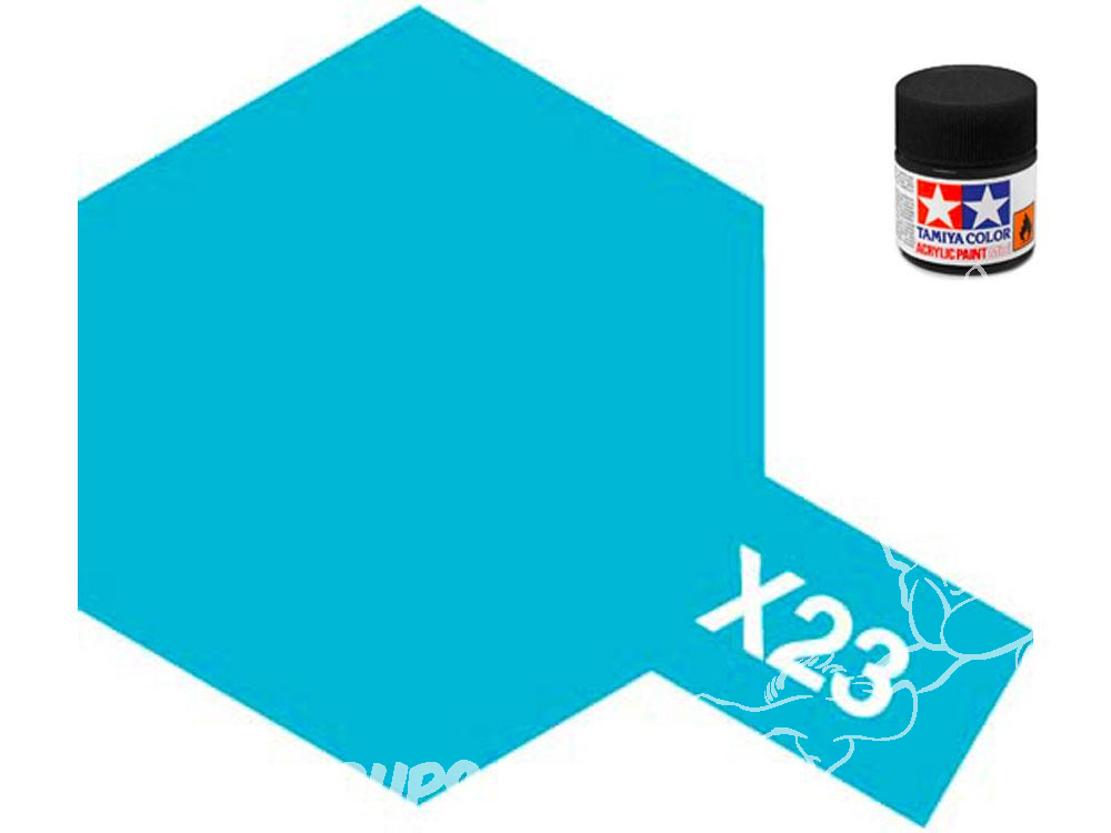 peinture maquette tamiya x23 XL bleu clear 23ml