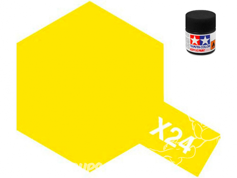 peinture maquette tamiya x24 jaune clear