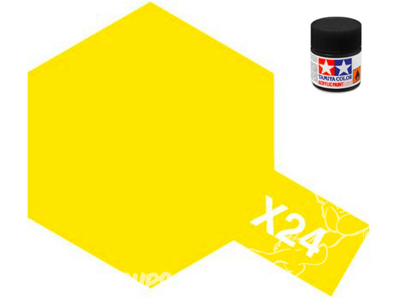 peinture maquette tamiya x24 XL jaune clear 23ml