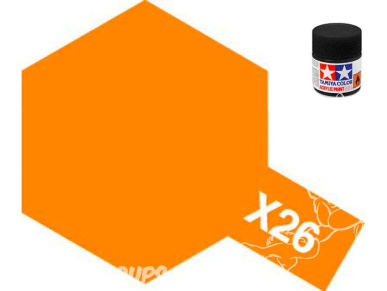 peinture maquette tamiya x26 orange clear