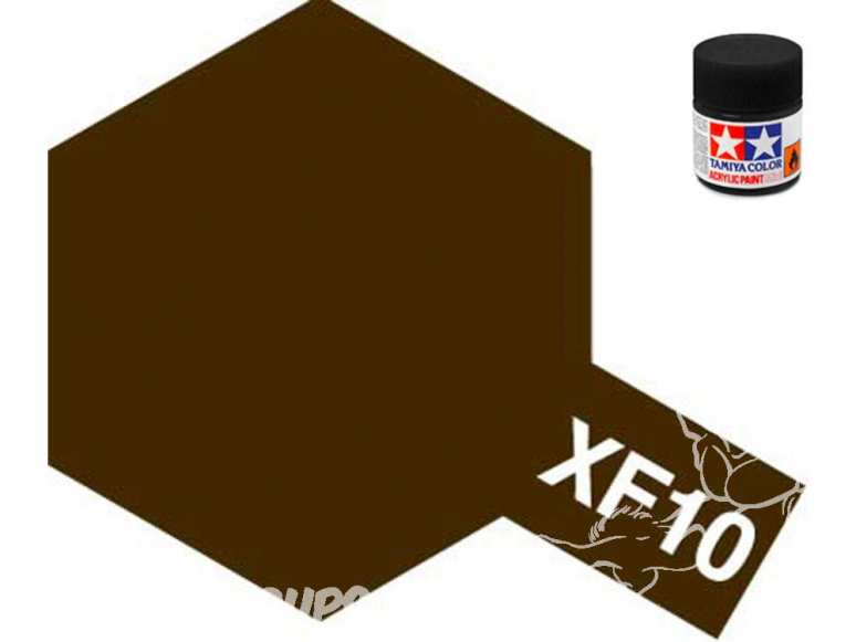 peinture maquette tamiya xf10 marron mat