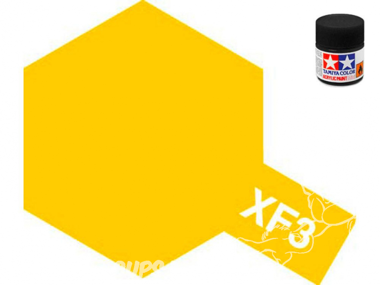 peinture maquette tamiya xf03 XL jaune mat 23ml