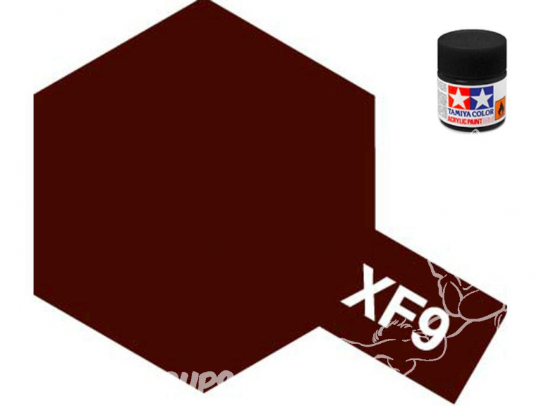 peinture maquette tamiya xf09 XL rouge coque mat 23ml