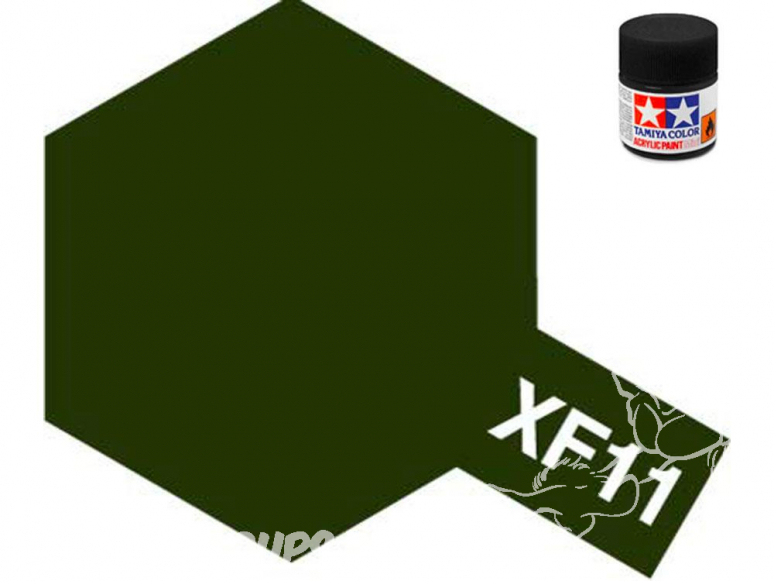 peinture maquette tamiya xf11 j,n vert mat