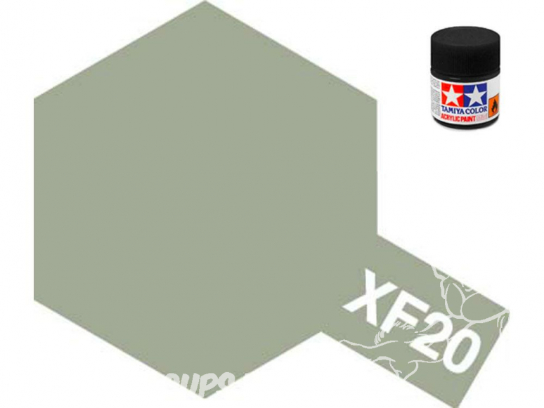 peinture maquette tamiya xf20 gris moyen mat