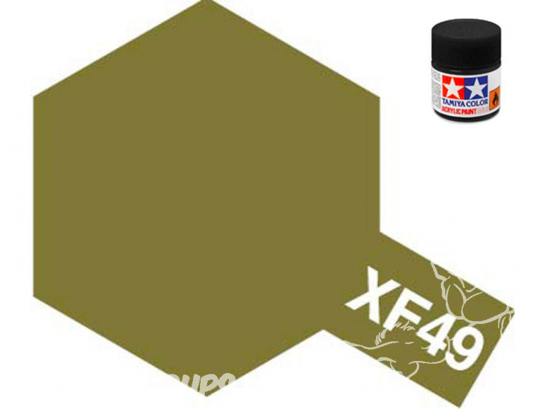 peinture maquette tamiya xf49 XL kaki mat 23ml