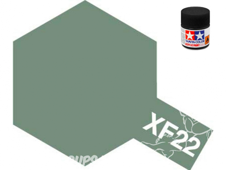 peinture maquette tamiya xf22 rlm gris mat