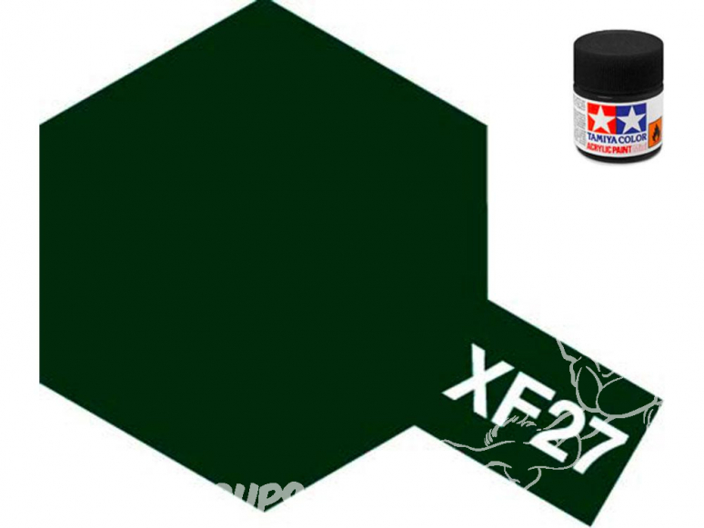 peinture maquette tamiya xf27 XL vert fonce mat 23ml