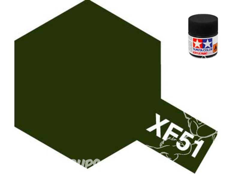 peinture maquette tamiya xf51 kaki drab mat