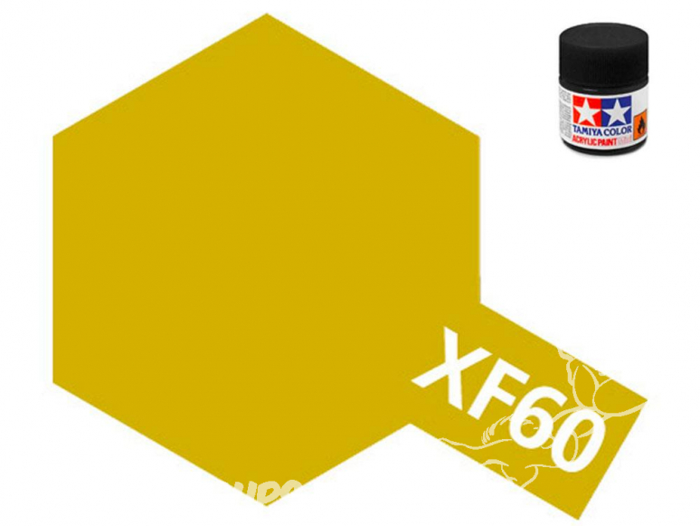 peinture maquette tamiya xf60 XL jaune foncé mat 23ml
