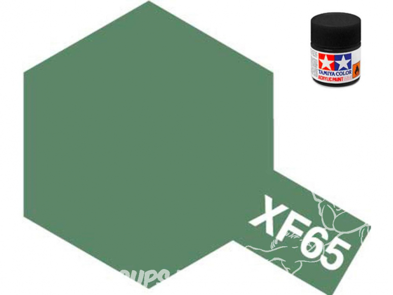 peinture maquette tamiya xf65 XL gris campagne mat 23ml