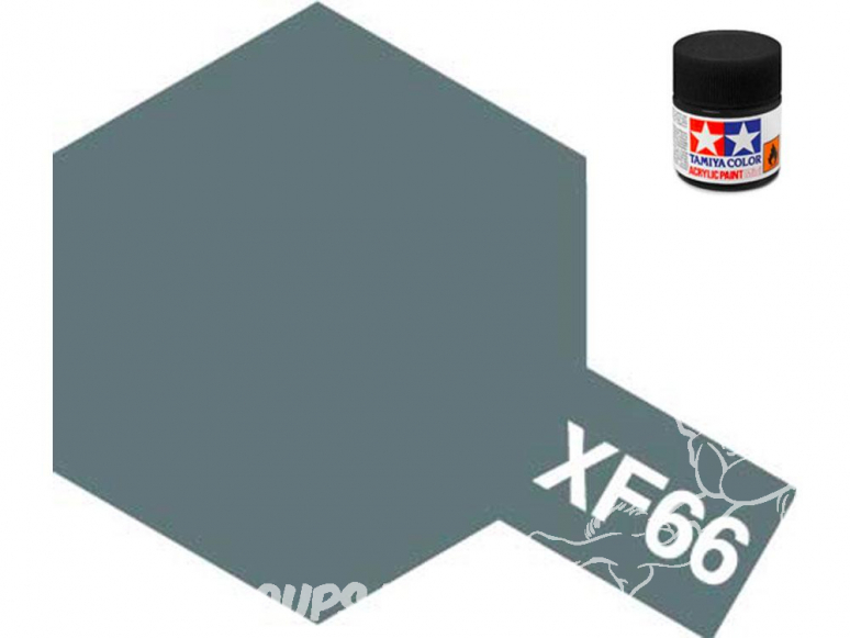 peinture maquette tamiya xf66 XL gris clair mat 23ml