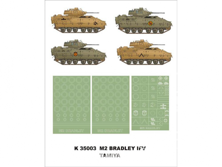 Montex Super Mask K35003 M2 Bradley IFV Tamiya 1/35