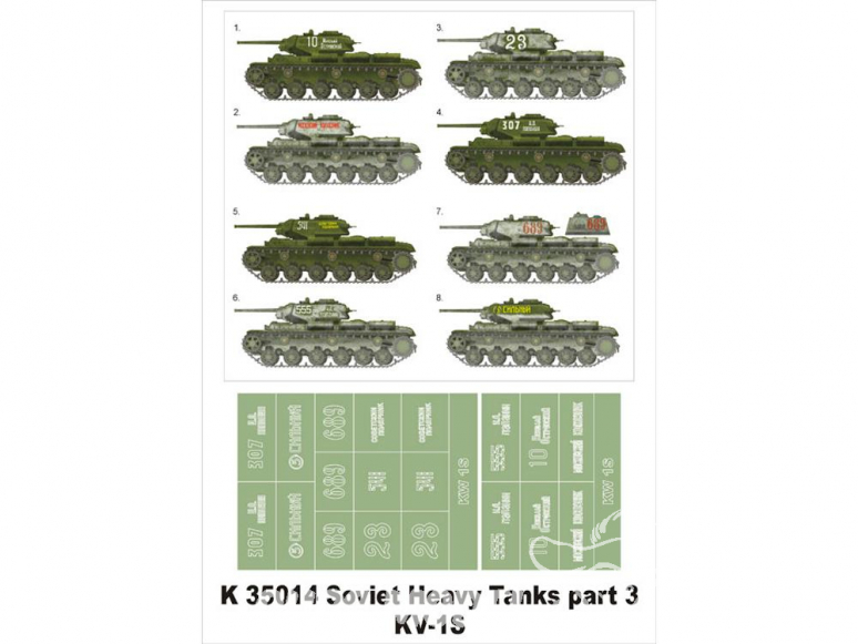 Montex Super Mask K35014 Soviet Heavy Tanks part III KV-1S 1/35