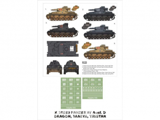 Montex Super Mask K35029 PzKpfw IV Ausf.D Dragon - Tristar - Tamiya 1/35