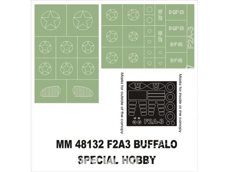 Montex Maxi Mask MM48132 F2A3 Buffalo Special Hobby 1/48