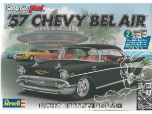 Revell US maquette voiture 1529 '57 Ckevy Bel Air snap tite 1/25