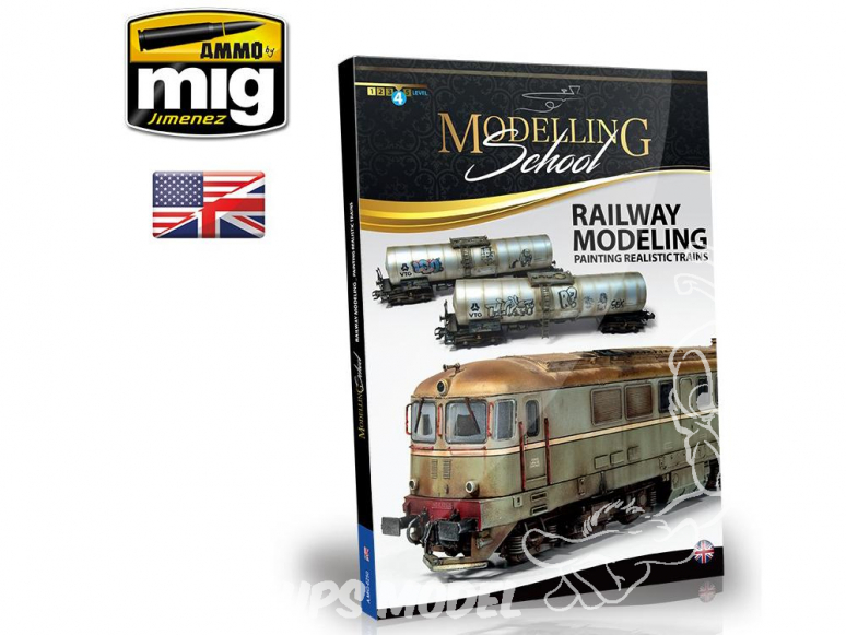 MIG Librairie 6250 Modelling School - Modelisme Ferrovière Peinture réaliste de trains en Anglais