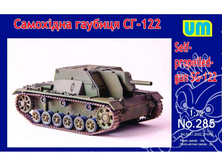 UM Unimodels maquettes militaire 285 SG-122 Canon automoteur 1943 1/72