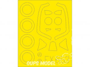 Eduard Express Mask EX653 Spitfire FR Mk.XIV Airfix 1/48